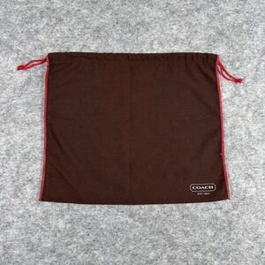 Coach Dust Bag Unisex Medium Brown Drawstring Logo Storage 15x13
